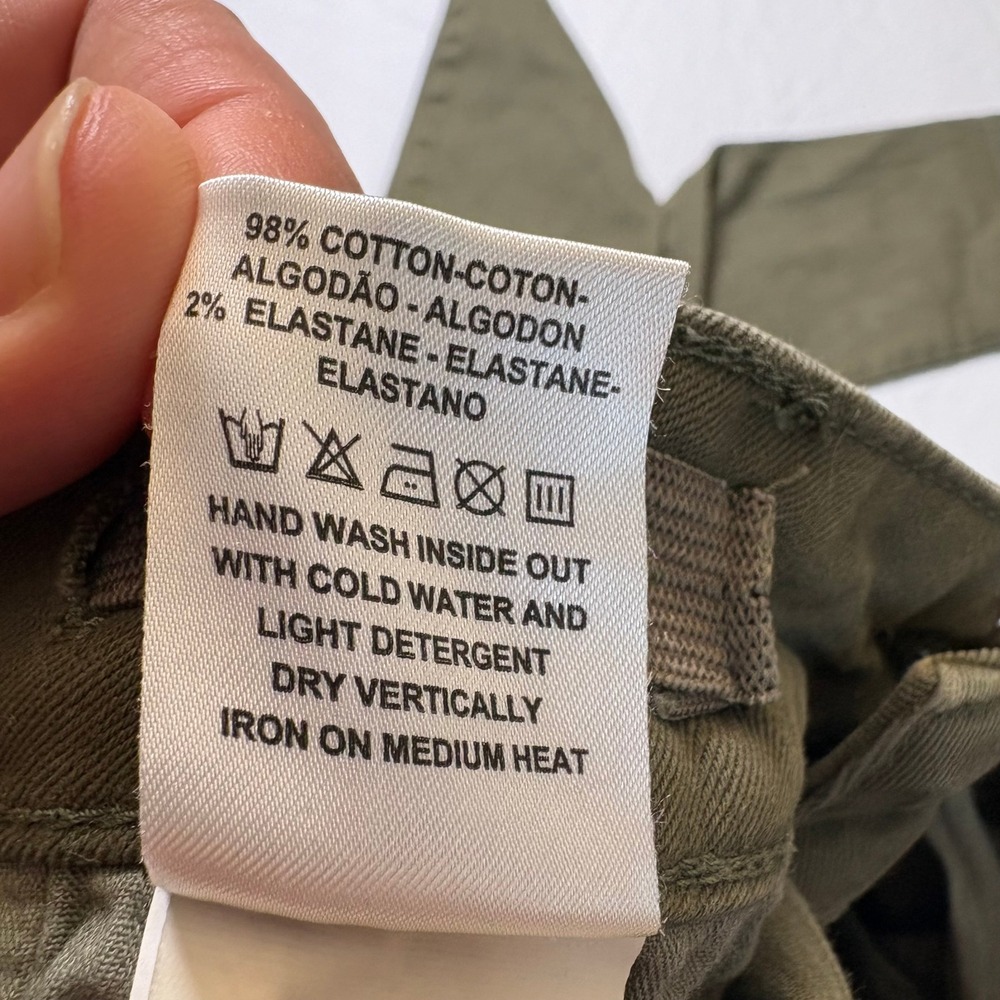 DL1961 Women Olive Green Slouchy Skinny Pants Size 24 (Typical Size 00) - Picture 10 of 12